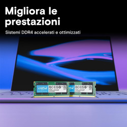 Crucial 16GB DDR4 3200MHz SO-DIMM - RAM ad Alte Prestazioni per Notebook e Mini PC