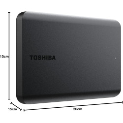 Hard Disk Esterno Toshiba Canvio Basics 4TB 2.5" USB 3.0 – Archiviazione Veloce e Compatta per PC e Mac