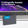Crucial BX500 SSD 240GB 2.5'' SATA3 – Velocità e Affidabilità per PC e Laptop