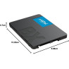 Crucial BX500 SSD 2TB 2.5" SATA III – Prestazioni Veloci e Ampia Capacità