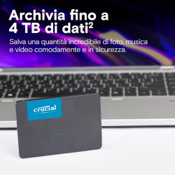 Crucial BX500 SSD 2TB 2.5" SATA III – Prestazioni Veloci e Ampia Capacità