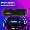 Crucial NVMe M.2 1TB SSD PCIe - Prestazioni Ultra Veloci per PC e Laptop