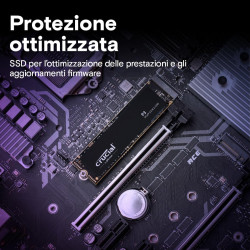 Crucial NVMe M.2 1TB SSD PCIe - Prestazioni Ultra Veloci per PC e Laptop