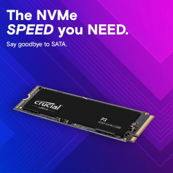 Crucial 2TB NVMe M.2 SSD PCIe 3.0 - Ultra Velocità di Lettura Fino a 3.500 MB/s per PC e Gaming