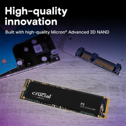 Crucial 2TB NVMe M.2 SSD PCIe 3.0 - Ultra Velocità di Lettura Fino a 3.500 MB/s per PC e Gaming