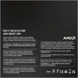 AMD Ryzen 5 9600X 6-Core 3.9GHz (Boost fino a 5.4GHz) 38MB Cache AM5 - Versione Box