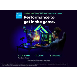 Intel Core i3-12100F Processore 3.30GHz | Cache 12MB | LGA 1700 – Box Ufficiale senza Grafica Integrata