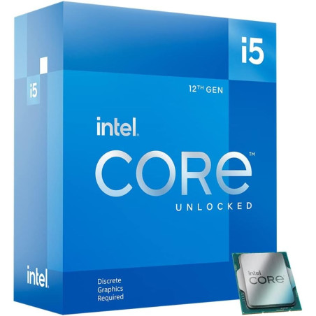 Intel Core i5-12600KF Processore fino a 4.8GHz | 10 Core, Cache 20MB | LGA 1700 – Box Ufficiale senza Grafica Integrata