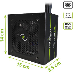 Alimentatore PC 550W Tecnoware ATX | Cavi Standard, Garanzia Italia – Spedizione Veloce