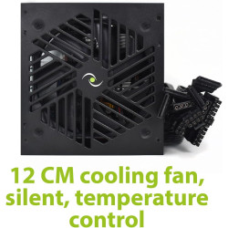 Tecnoware FREE Silent Pro 650W ATX | Alimentatore con Ventola 120mm Ultra-Silenziosa – Trinacria Store