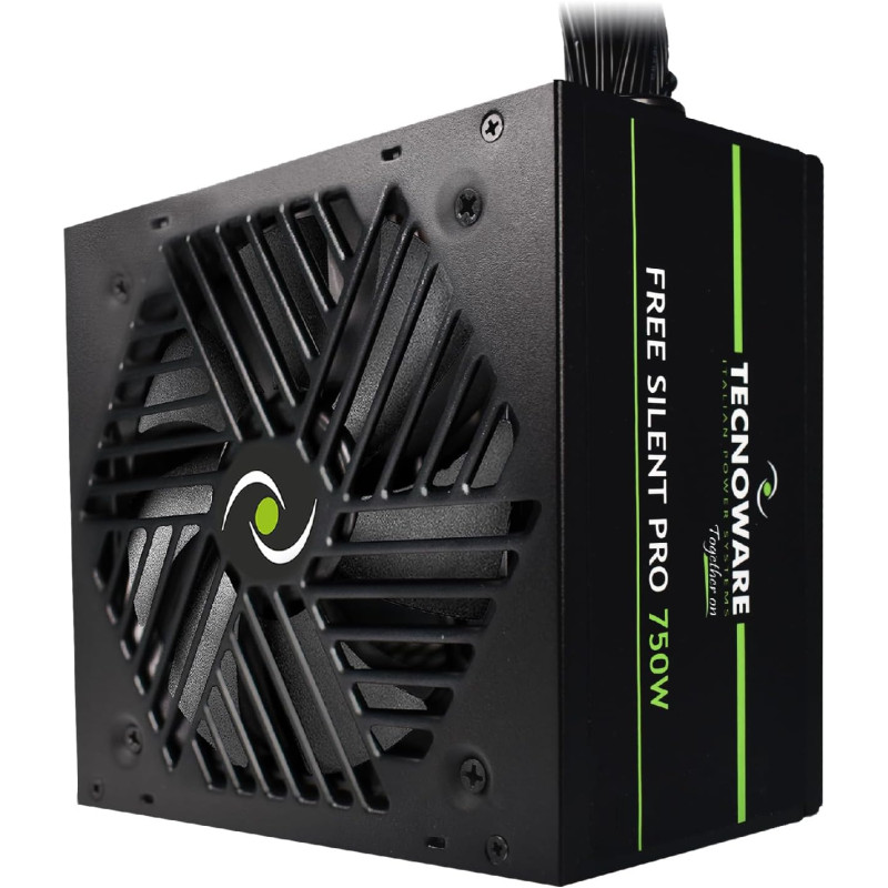 Alimentatore Tecnoware 750W ATX FREE Silent Pro | Ventola Silenziosa 12cm – Trinacria Store