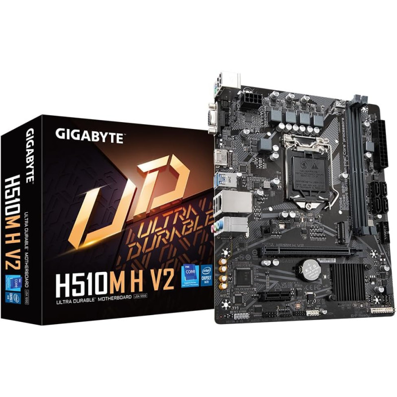 GIGABYTE H510M-H-V2 Scheda Madre | LGA1200, DDR4, LAN, USB 3.2, Formato Micro-ATX – Trinacria Store