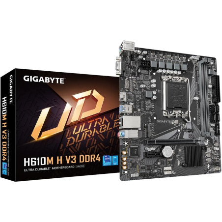 Scheda Madre GIGABYTE H610M-H-V3 | LGA1700, DDR4, USB 3.2, Micro-ATX – Trinacria Store