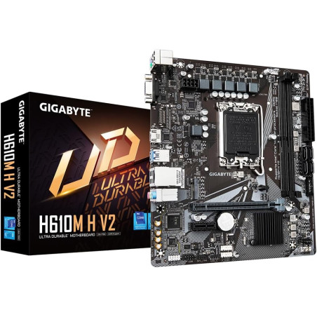 Scheda Madre GIGABYTE H610M-H-V2 | LGA1700, DDR5, USB 3.2, Micro-ATX – Trinacria Store