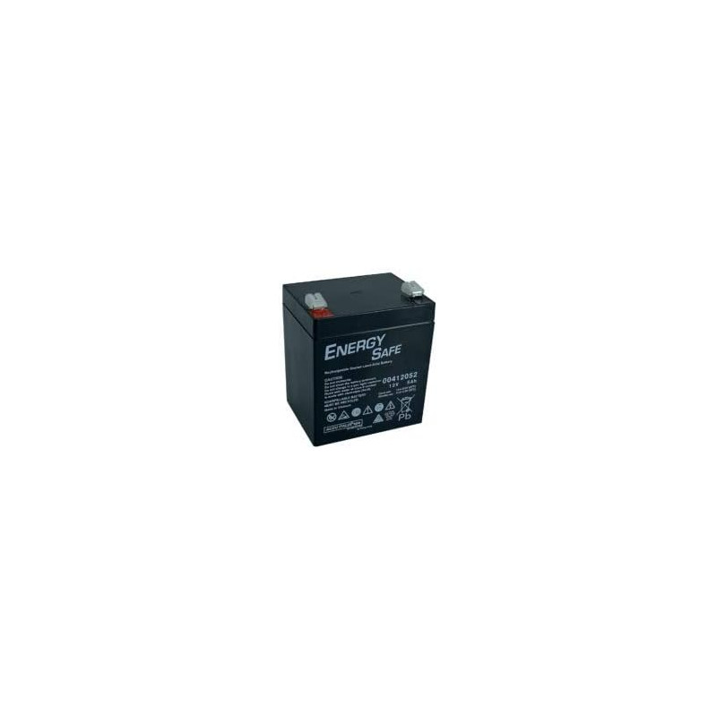 Batteria Energy Safe 12V 5Ah | Al Piombo Sigillata VRLA Senza Manutenzione – Adatta a UPS, Allarmi e Sistemi di Sicurezza