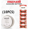 Batteria Maxell A76 LR44 AG13 – Alcalina a Bottone | Blister da 10 Pezzi | Ideale per Orologi, Telecomandi e Giocattoli