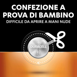 Pila al Litio CR2025 Duracell – Confezione da 2 Pezzi | Ideale per Orologi, Chiavi Auto e Dispositivi Elettronici