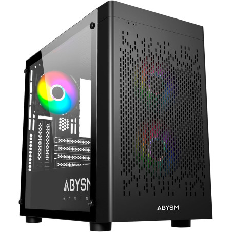 Case Abysm Danube Inva MX202 ATX, ITX, Micro ATX RGB Tower - Design Elegante e Spazioso per Gaming