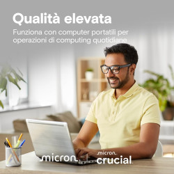 Crucial E100 480GB SSD NVMe M.2 2280 – Unità a Stato Solido Veloce e Affidabile per PC e Laptop | Trinacria Store