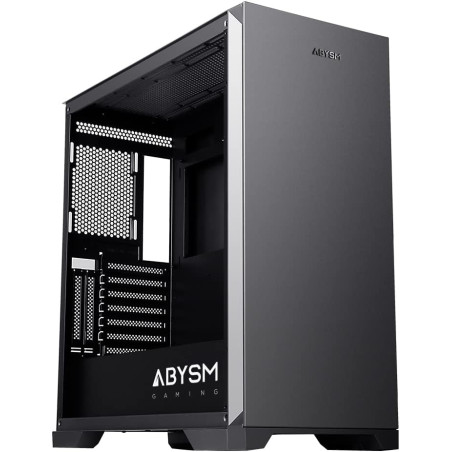 Case Abysm Gaming ATX, EATX, ITX, Micro ATX Tower con USB 3.0 e USB-C - Design Elegante per PC da Gaming