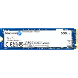 Kingston NV3 500GB NVMe M.2 PCIe 4.0 – SSD Veloce e Affidabile per PC e Laptop