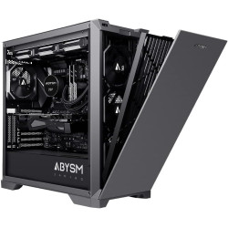 Case Abysm Gaming ATX, EATX, ITX, Micro ATX Tower con USB 3.0 e USB-C - Design Elegante per PC da Gaming