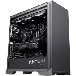 Case Abysm Gaming ATX, EATX, ITX, Micro ATX Tower con USB 3.0 e USB-C - Design Elegante per PC da Gaming