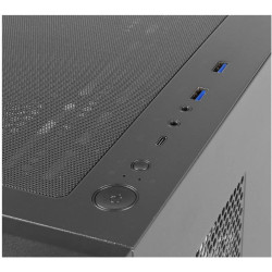 Case Abysm Gaming ATX, EATX, ITX, Micro ATX Tower con USB 3.0 e USB-C - Design Elegante per PC da Gaming