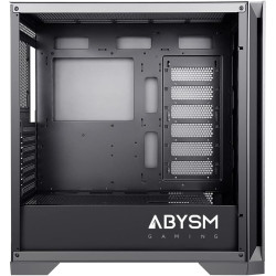 Case Abysm Gaming ATX, EATX, ITX, Micro ATX Tower con USB 3.0 e USB-C - Design Elegante per PC da Gaming