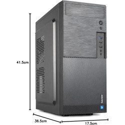 Case Midi Tower ATX USB 3.0 Black Vultech - Design Elegante e Spazioso per PC Desktop