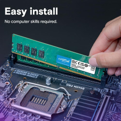 Crucial 16GB DDR4 3200MHz CL22 – Memoria RAM Affidabile e Veloce per il Tuo PC