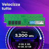 Crucial 8GB DDR4 3200MHz CL22 - Memoria RAM per PC Desktop e Gaming, Alta Velocità 1.2V